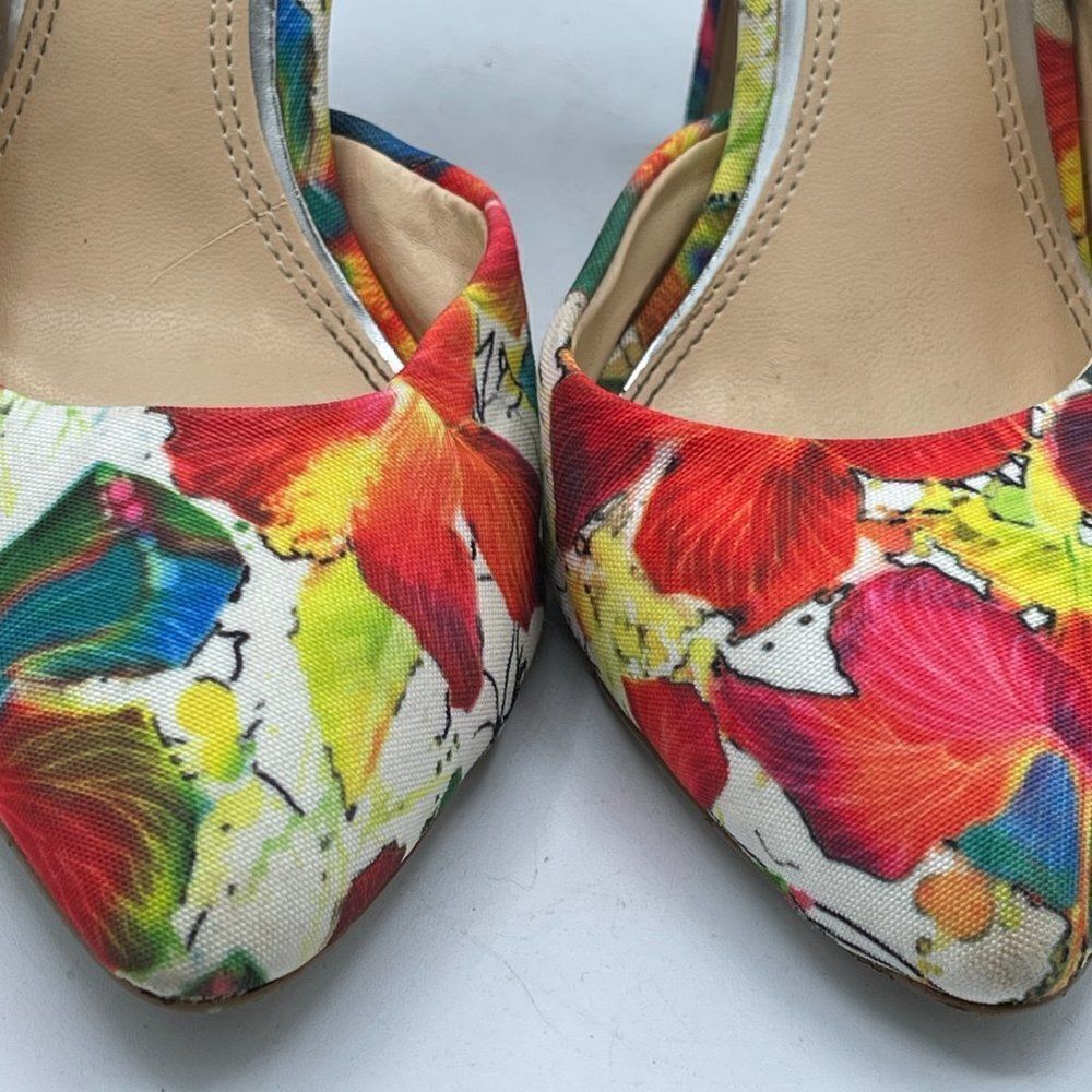 Jessica Simpson Floral Spring Summer Heel 7 - Picture 3 of 11